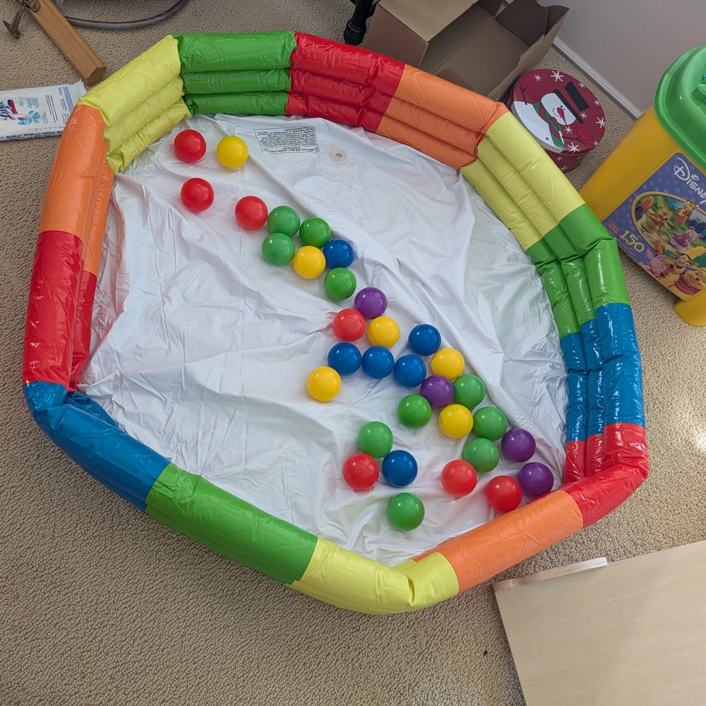 Colorful Inflatable Ball Pit for Kids